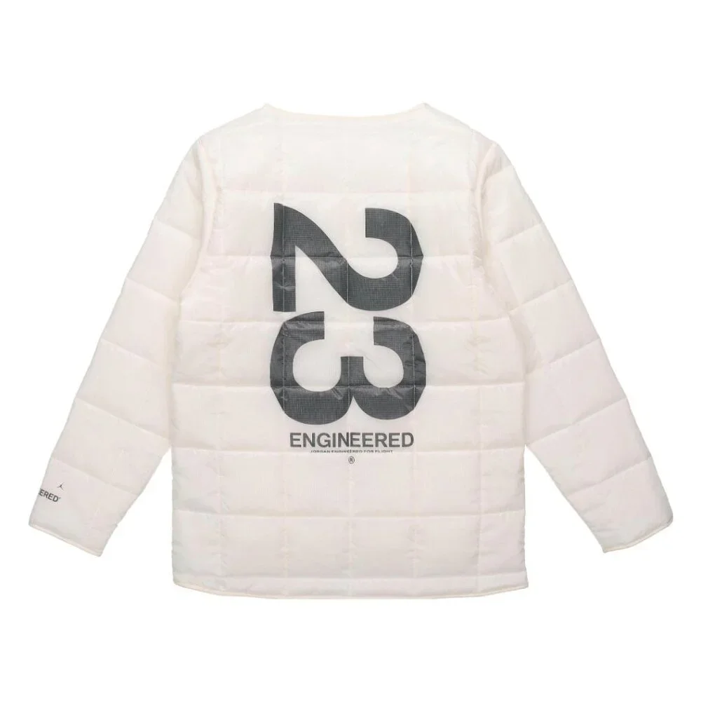 💙💖 Nike Jordan 23‎ Engineered White Puffer Jacket Parka Liner